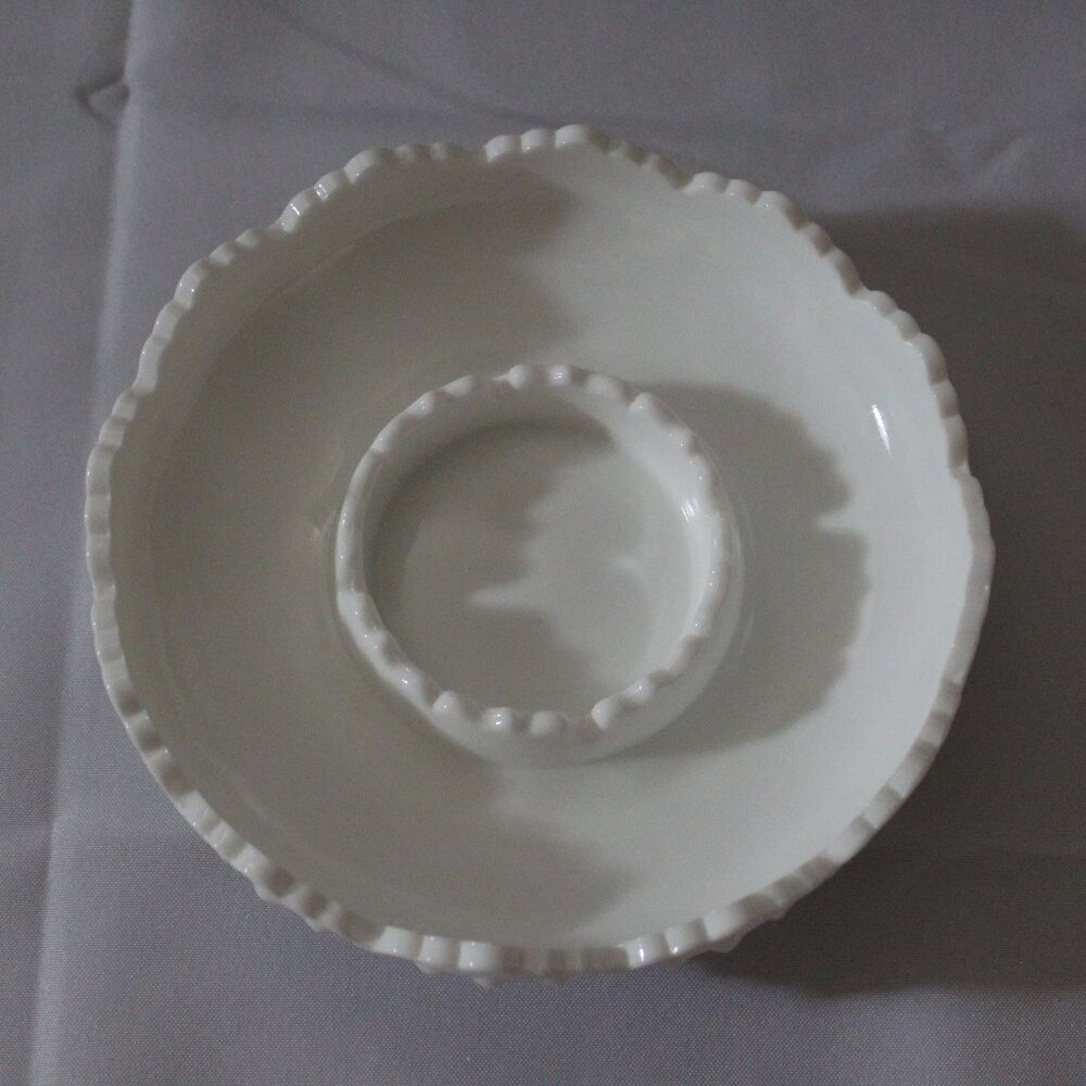 Vintage Fenton Milk Glass Hobnail Ashtray